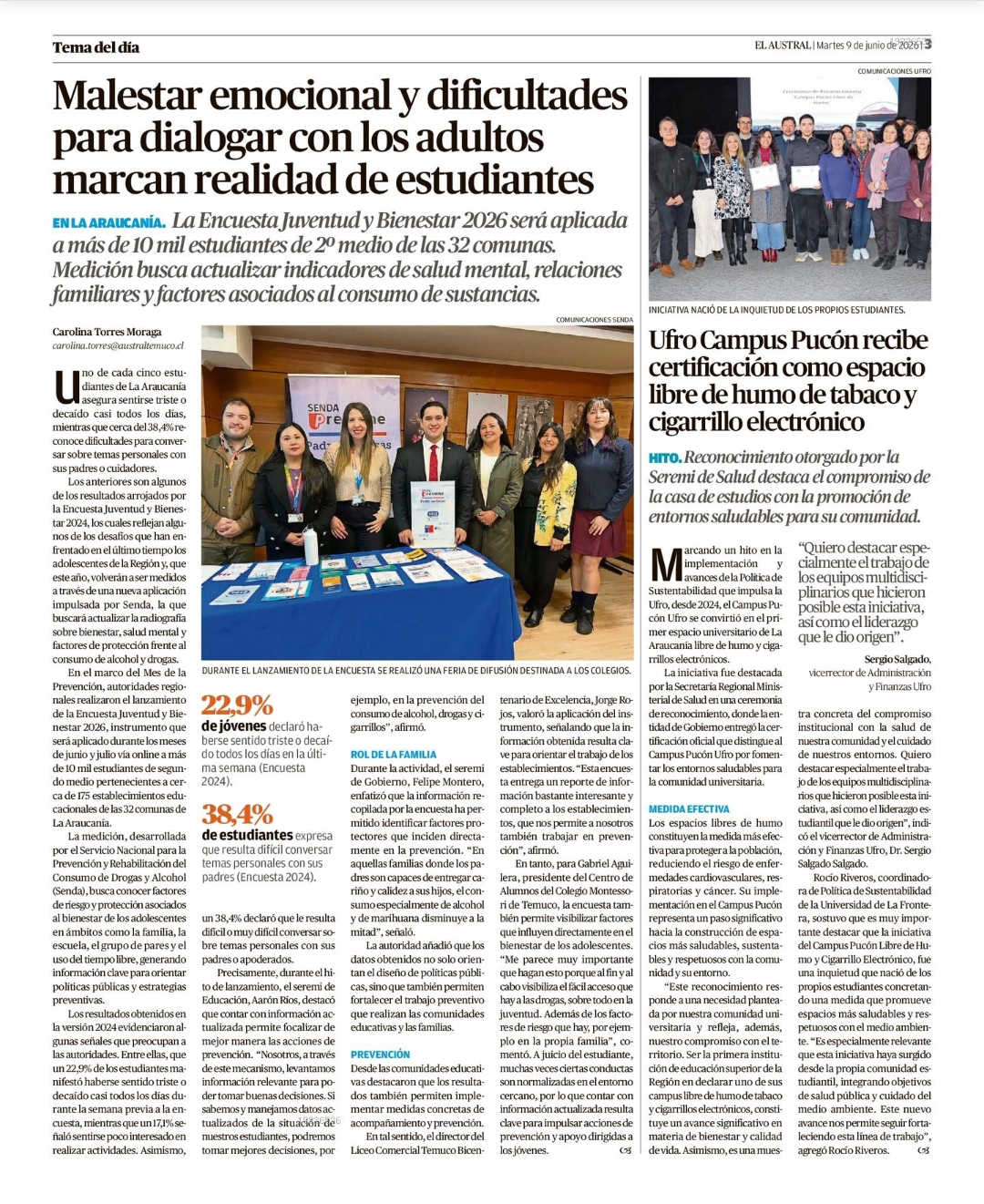 PRENSA SENDA DIARIO AUSTRAL