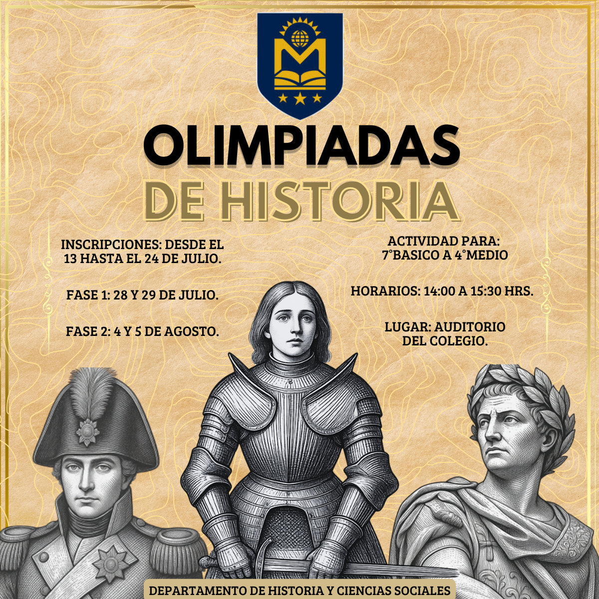 Invitación Olimpiadas Historia 2026